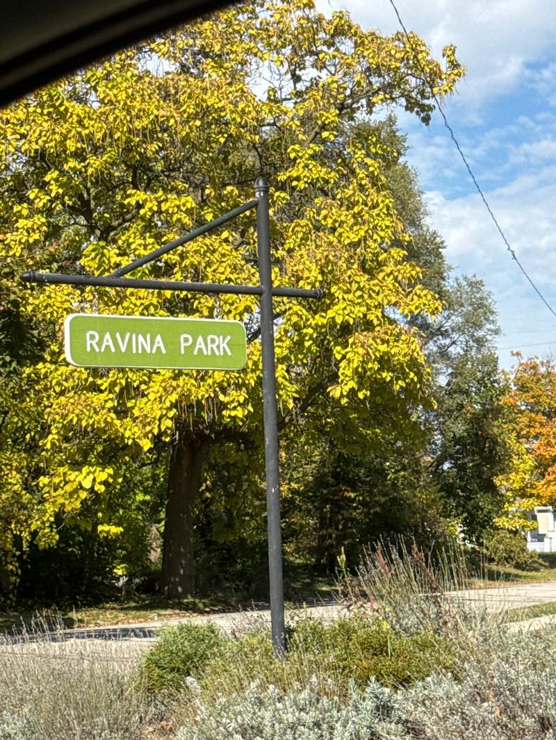 walking near me in Ravina Park in autumn