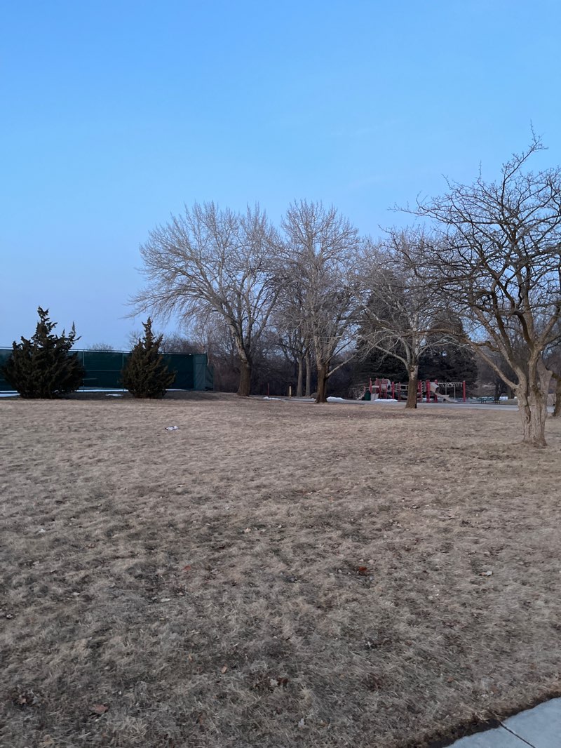 walking near me in Herman A. Zeunert Park in winter