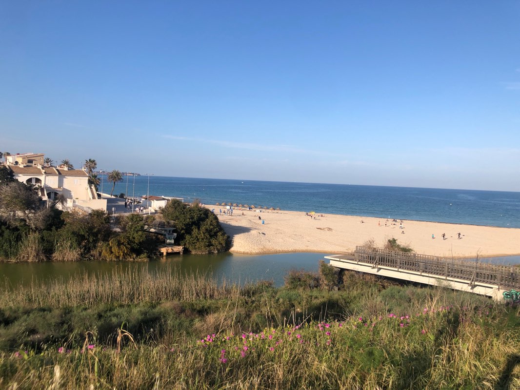 walking near me in Parque del Mar - Reyes de España in winter
