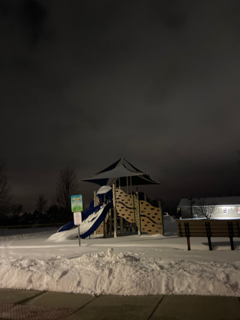 walking near me in Spoerl Park in winter