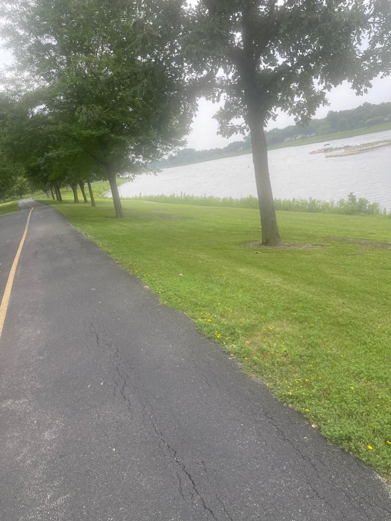 walking near me in Lake Arlington Park in winter