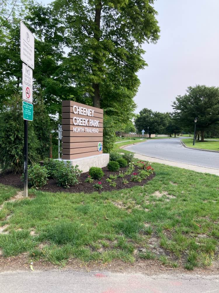 walking near me in Cheeney Creek Natural Area in summer