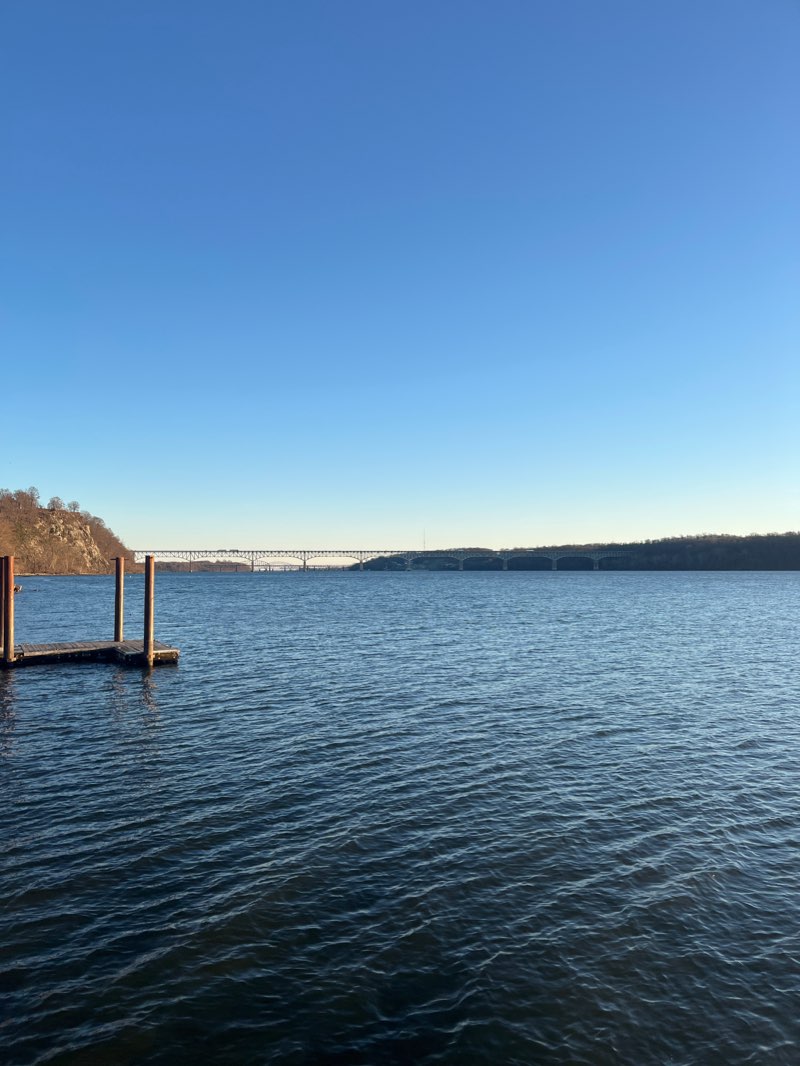 walking near me in Port Deposit Marina Park in winter