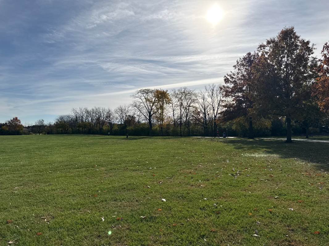 walking near me in Corwin M. Nixon Pine Hill Lakes Park in autumn