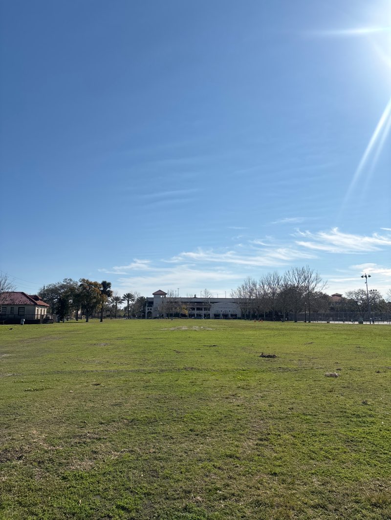 walking near me in Francis Field in spring