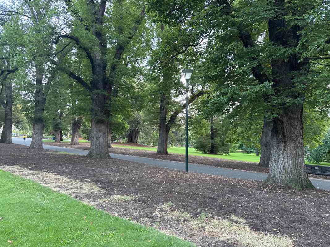 walking near me in Fitzroy Gardens in summer