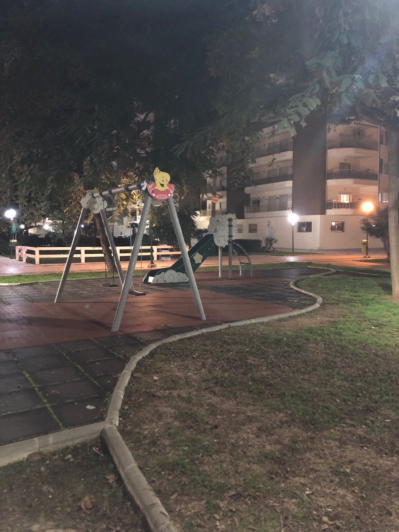 walking near me in Fantasy Park in winter