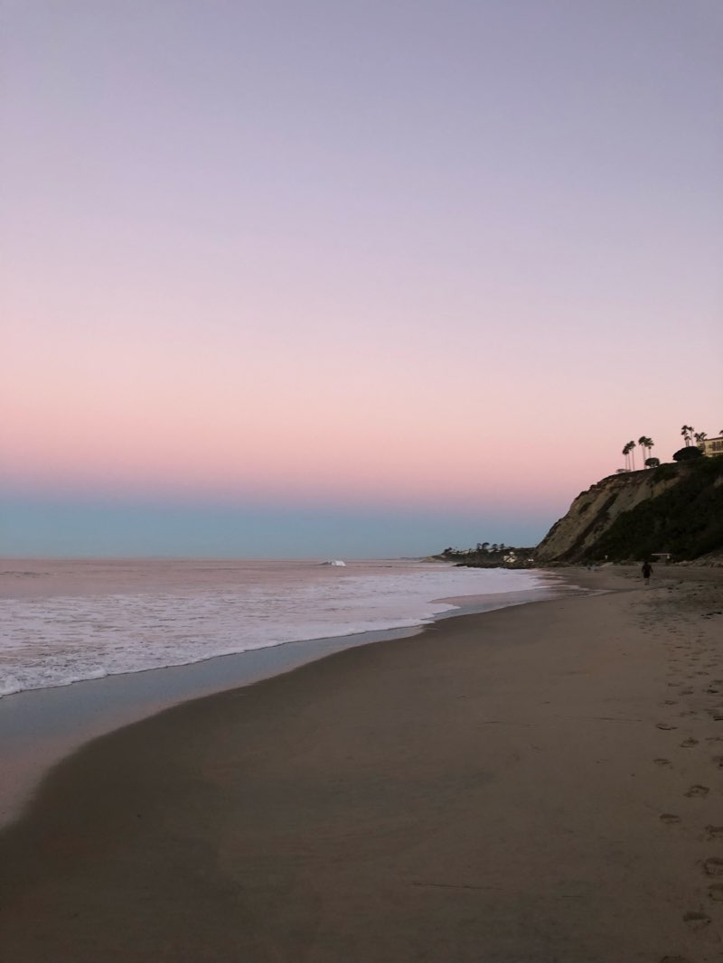 walking near me in Salt Creek Beach Park in winter