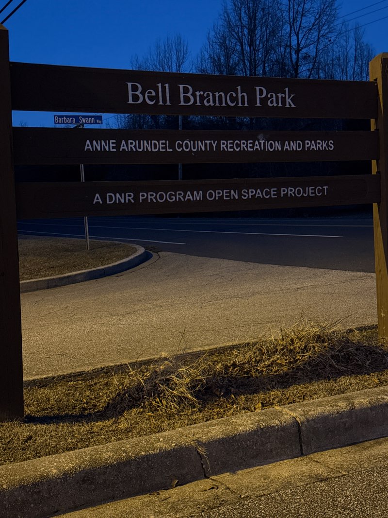 walking near me in Bell Branch Park in winter