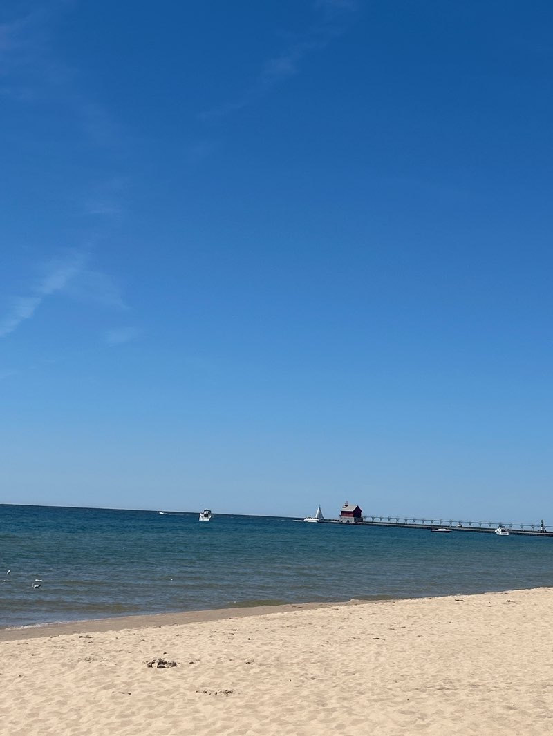 walking near me in Grand Haven State Park in spring
