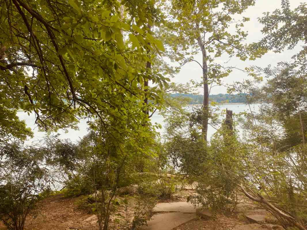 walking near me in Charlestown State Park in winter