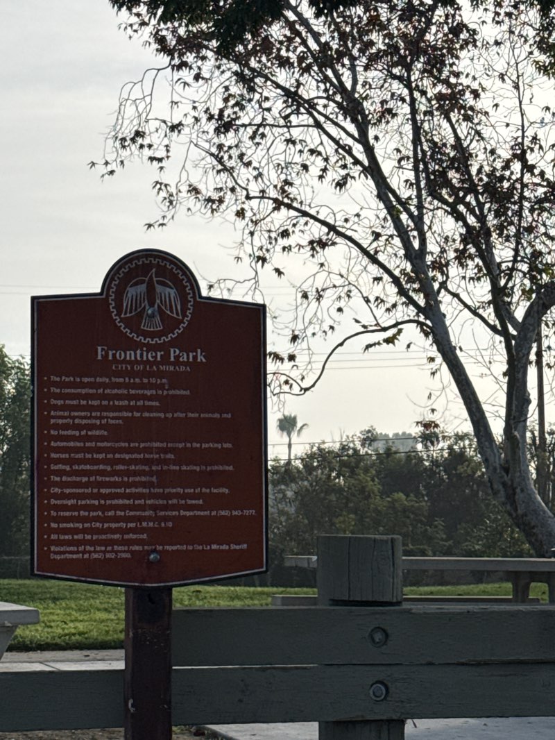 walking near me in Frontier Park in winter