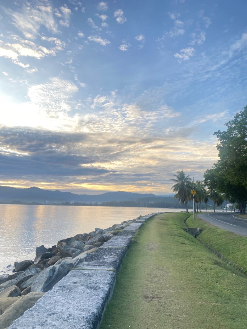walking near me in Suria Waterfront in winter