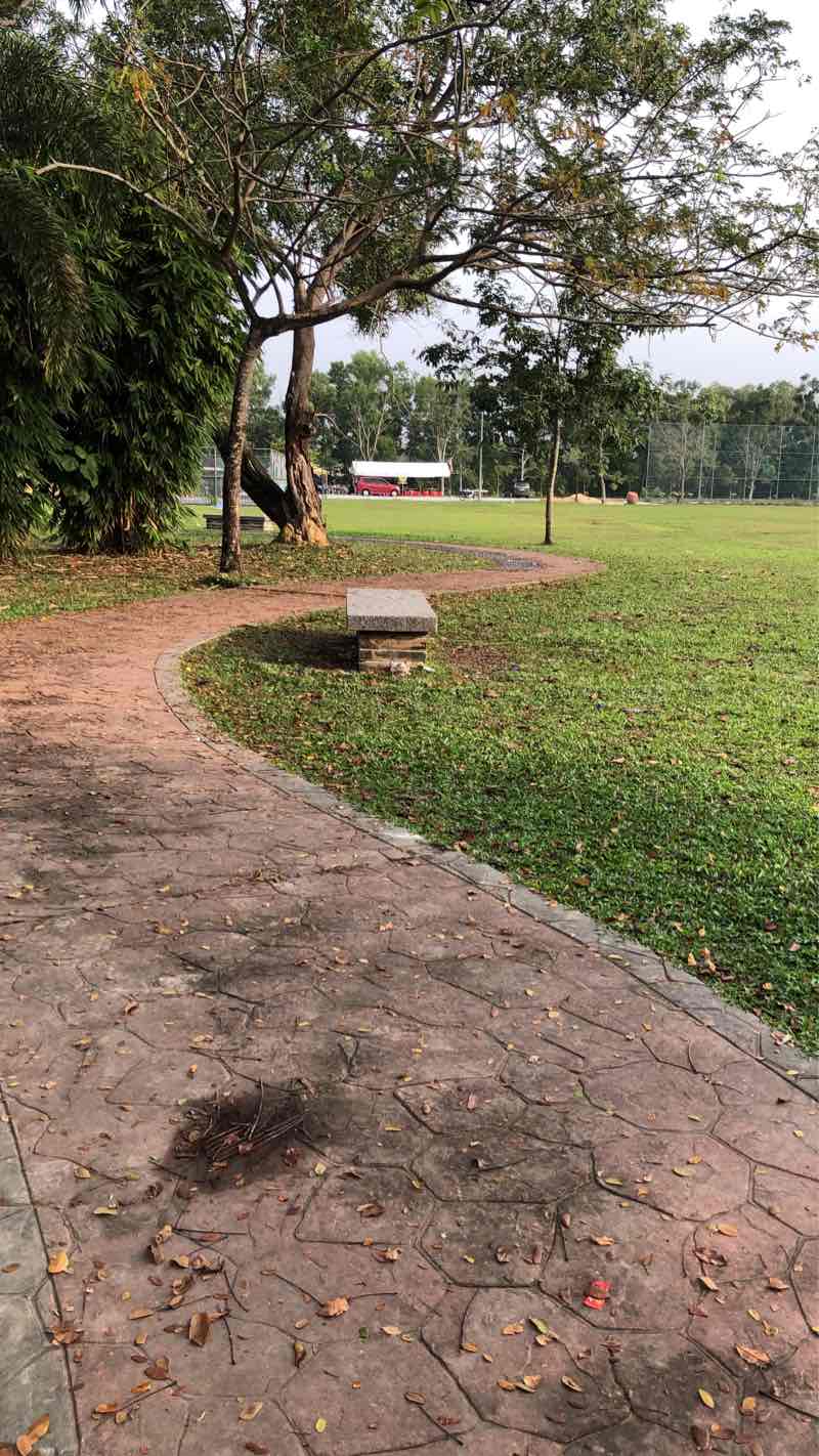walking near me in Pinggiran Senawang 4 Park in winter