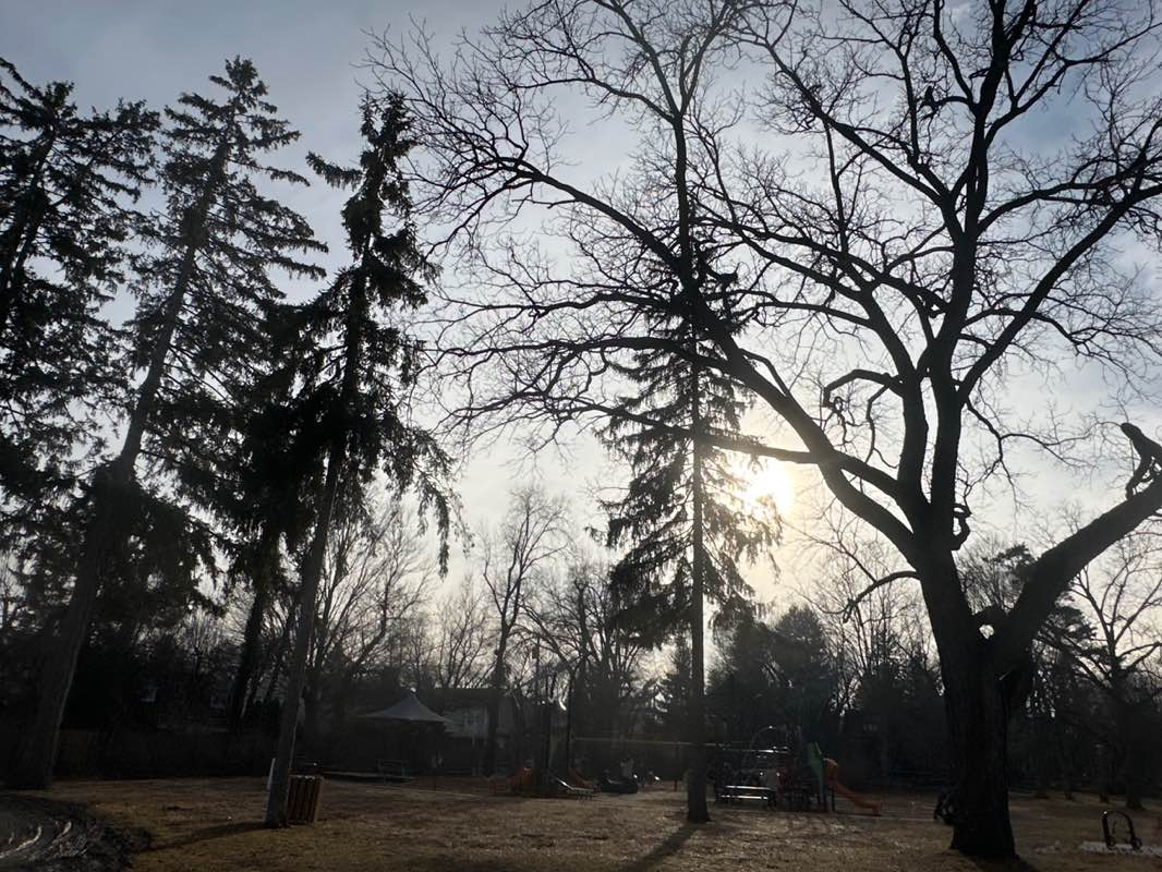 walking near me in West Lincoln Well Park in spring