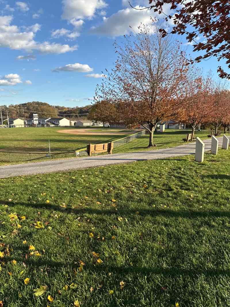 walking near me in Jonestown Community Park in autumn