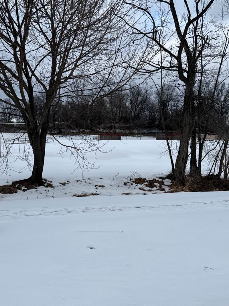 walking near me in North Mill Street Park in winter