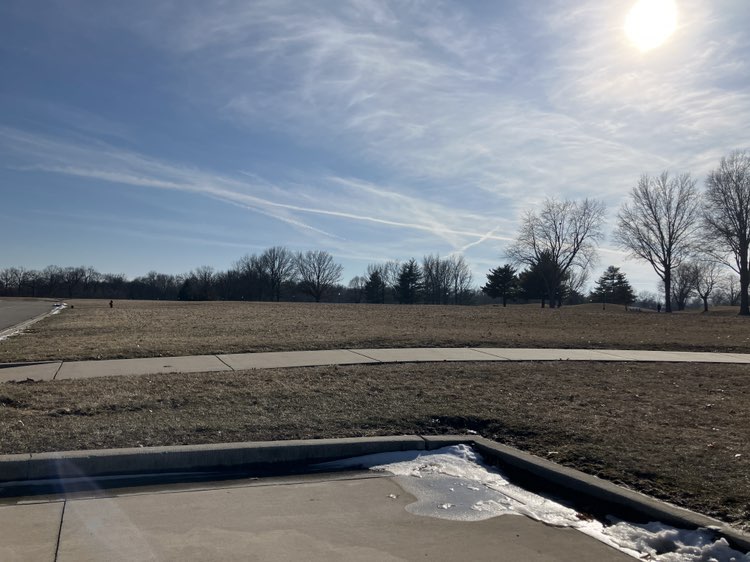 walking near me in Village Park in winter