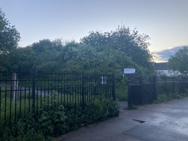 walking near me in Addiscombe Railway Park in spring