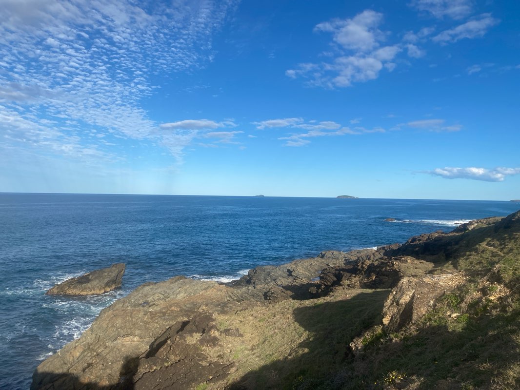 walking near me in Woolgoolga Beach Reserve in winter