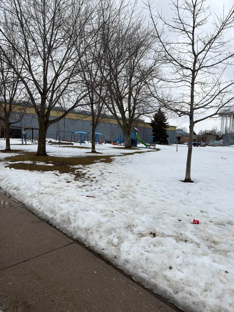 walking near me in Don Russell Memorial Park in winter
