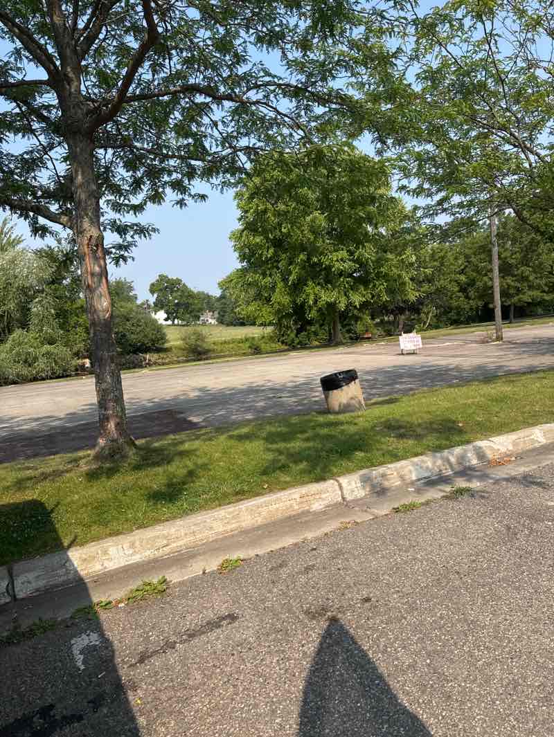 walking near me in Rackham Park in autumn