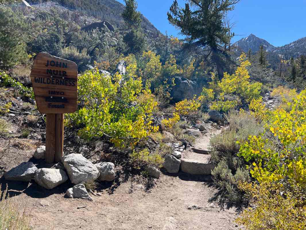 walking near me in John Muir Wilderness in winter