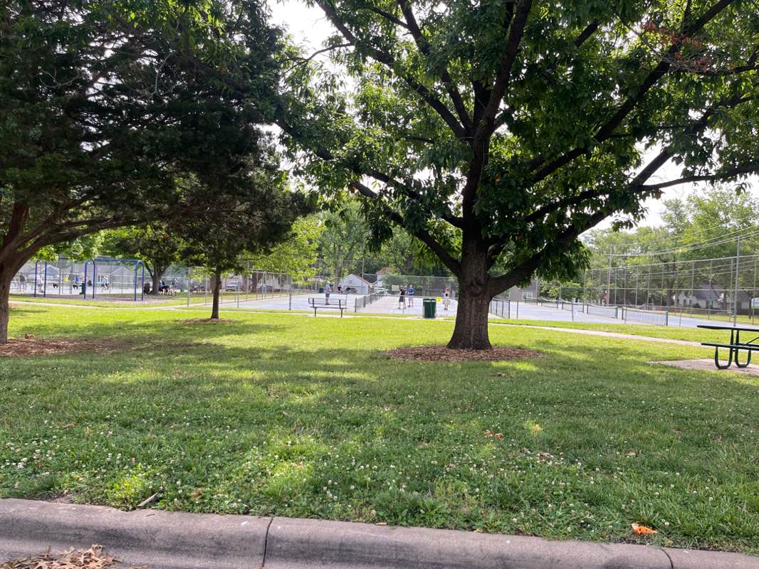 walking near me in Hughes Park in summer
