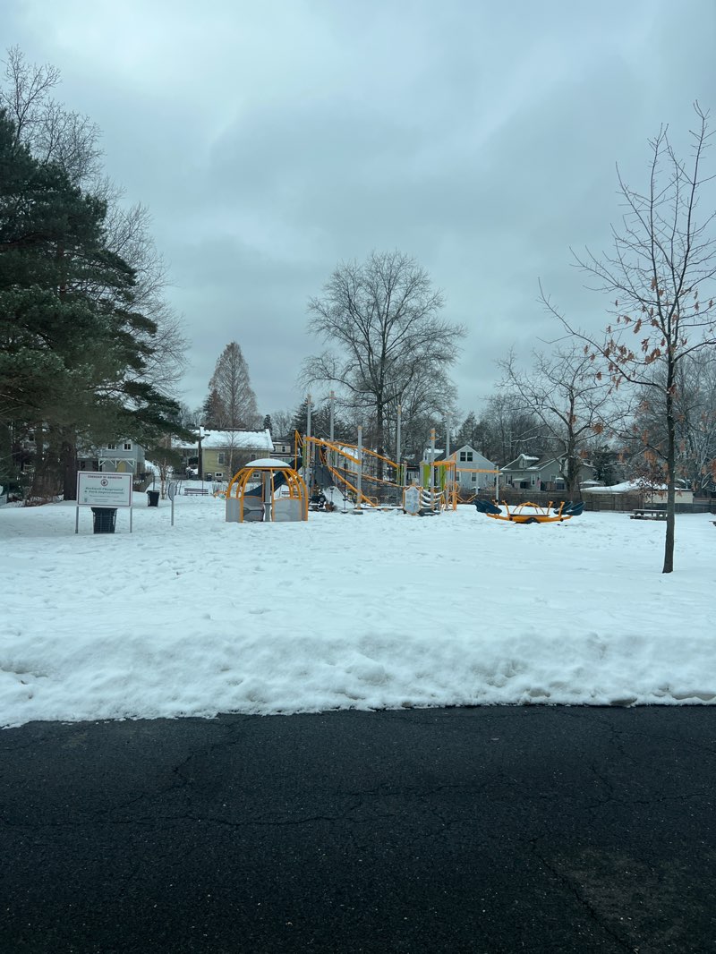 walking near me in Rockwell Park in winter