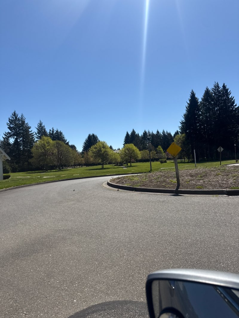 walking near me in Clocktower Park in spring