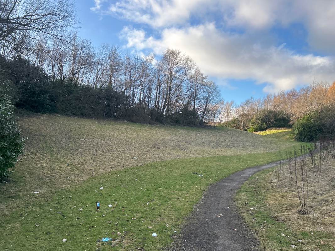 walking near me in Hogarth Park in winter