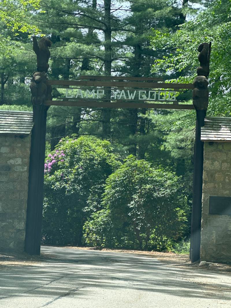 walking near me in Yawgoog Scout Reservation in spring