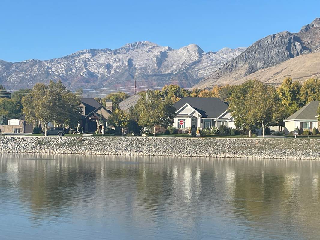 walking near me in Manila Creek Park in winter