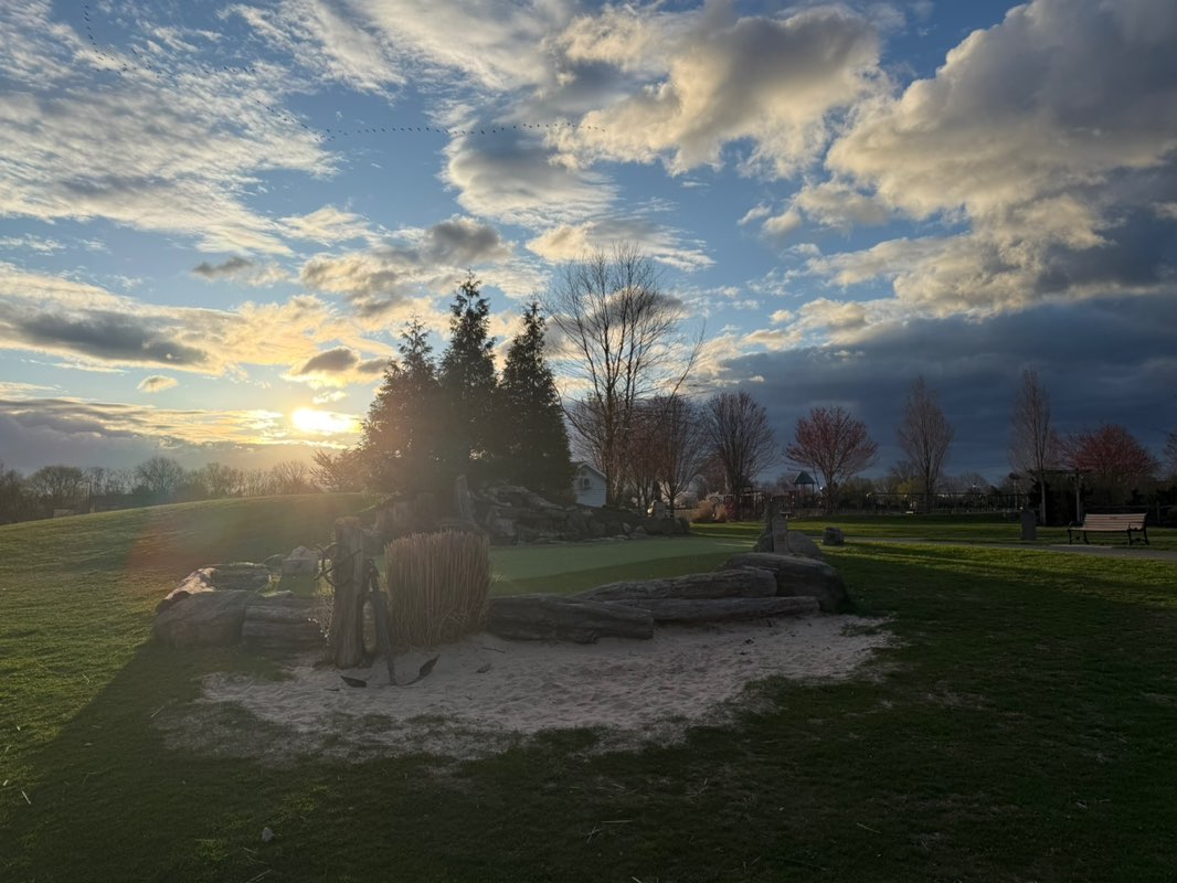 walking near me in Heritage Park in spring