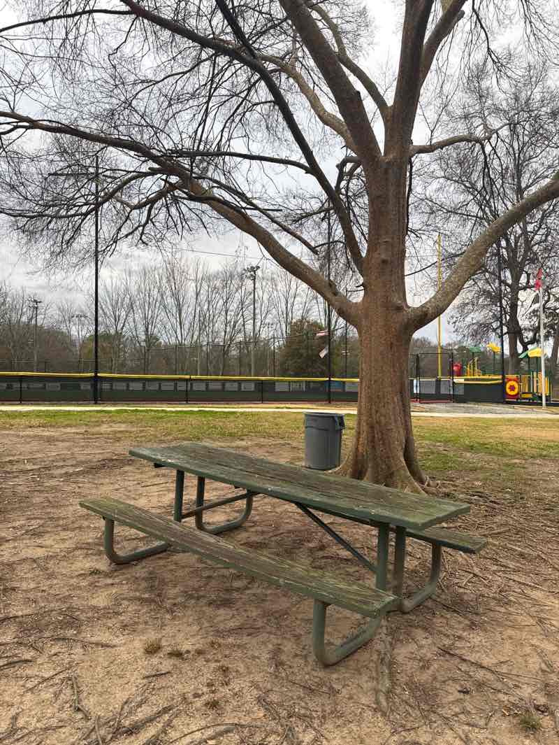 walking near me in Frankie Allen Park in winter