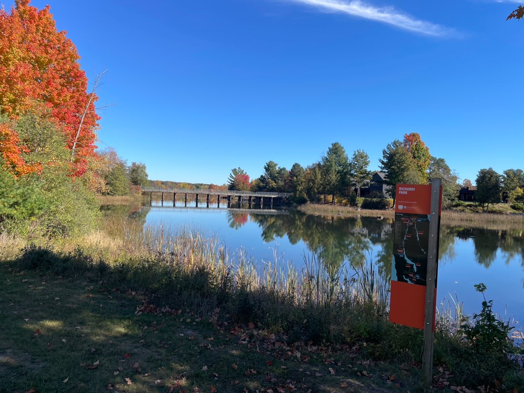 walking near me in Richardi Park in autumn