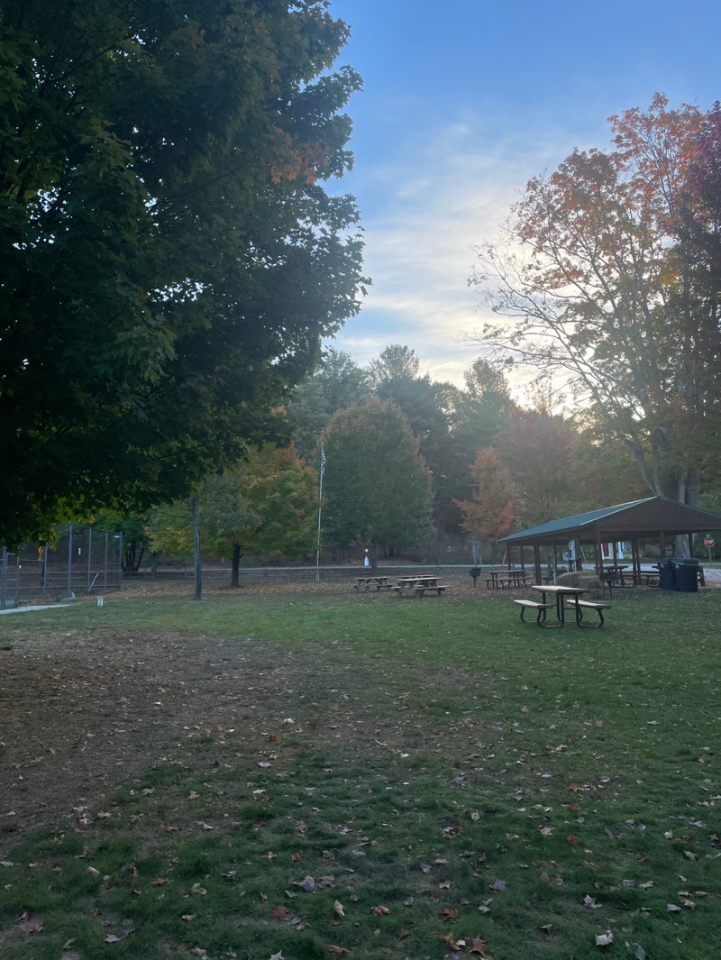walking near me in Tennis Court Park in autumn