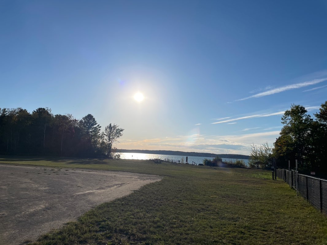 walking near me in Helena Township Park in autumn