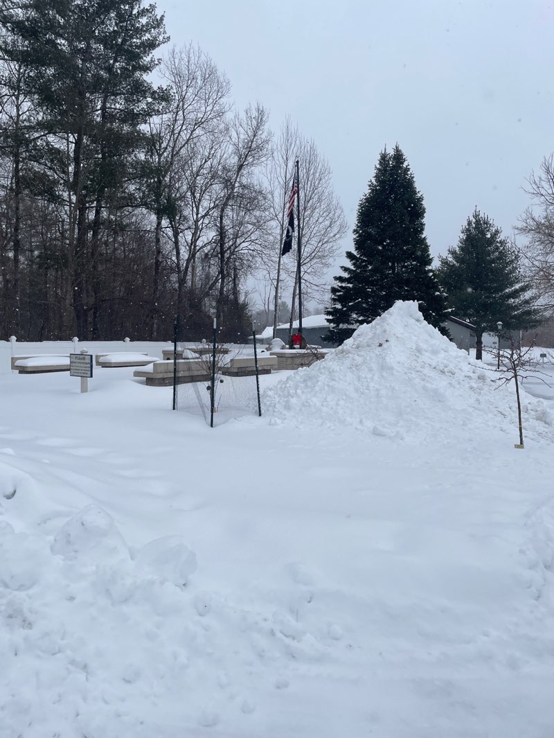 walking near me in William A Hosmer Park in winter