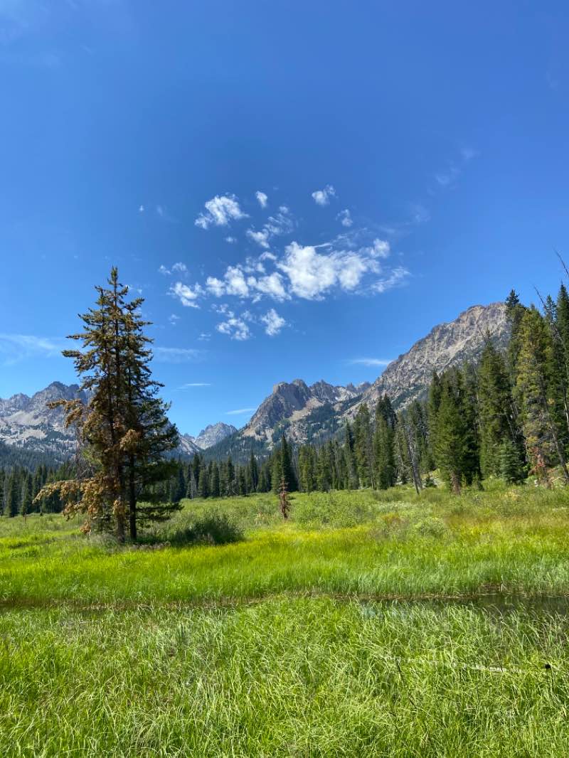 walking near me in Sawtooth Wilderness in winter