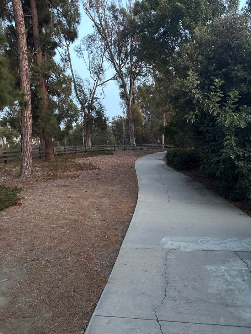 walking near me in Rancho Ventura Linear Park in summer