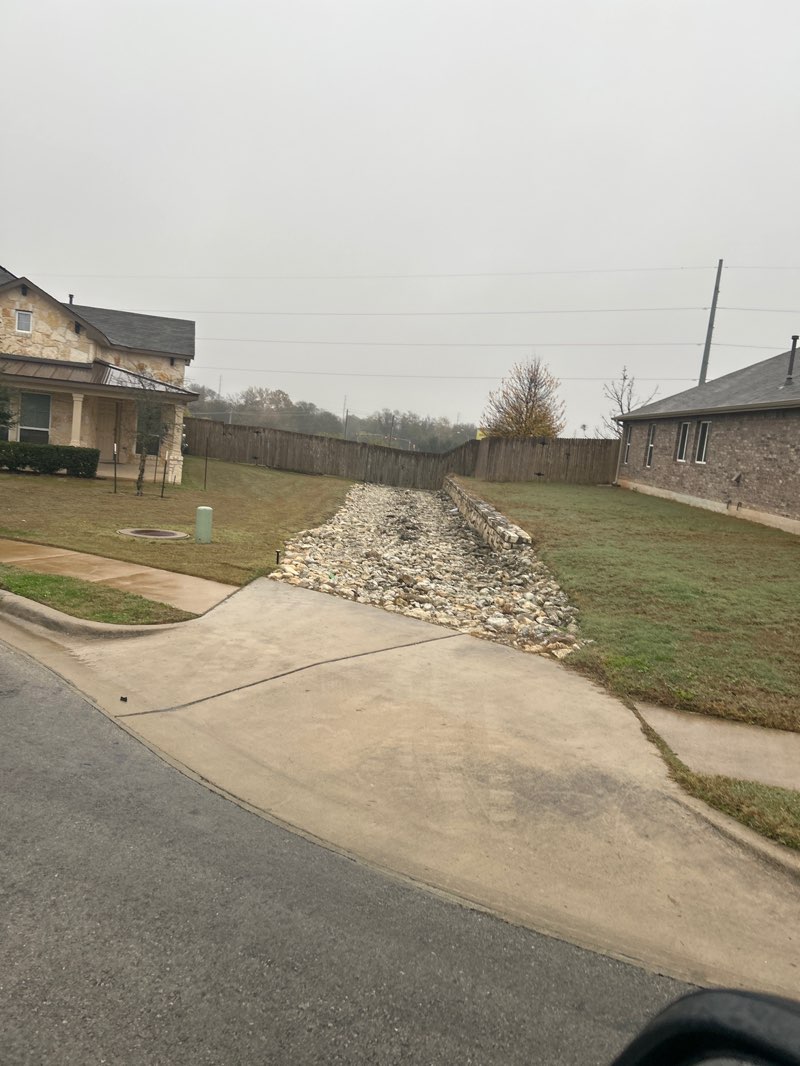 walking near me in Janet Long Fish Park at Harris Branch Greenbelt in winter
