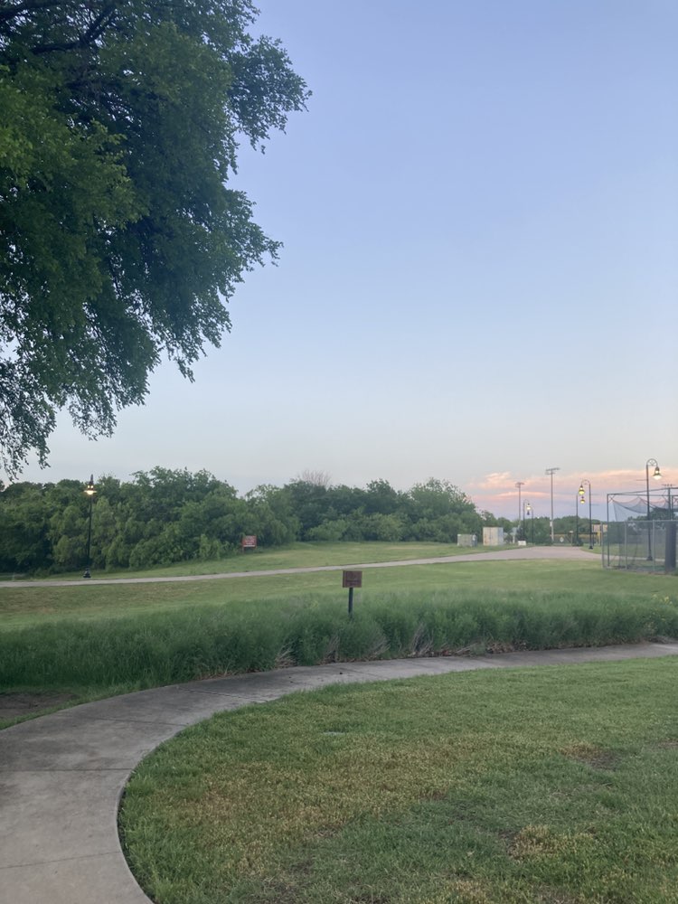 walking near me in Coppell Nature Park in spring