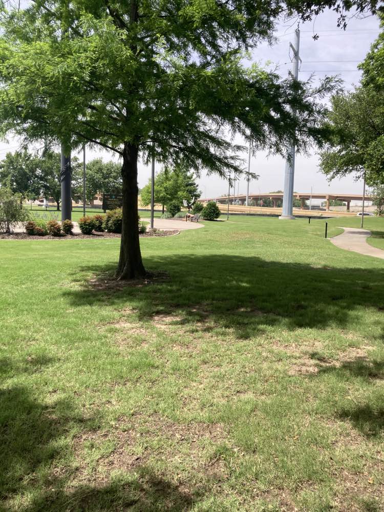 walking near me in Denton Road Mini Park in spring