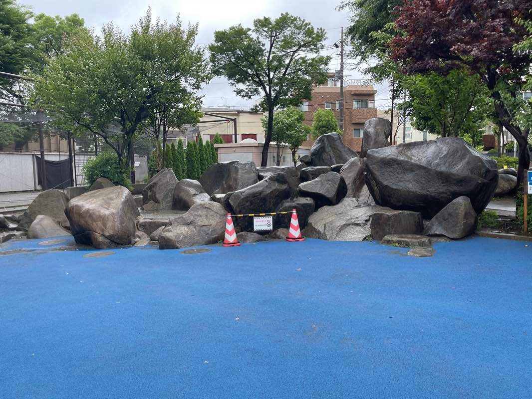 walking near me in Shimizuike Park in winter