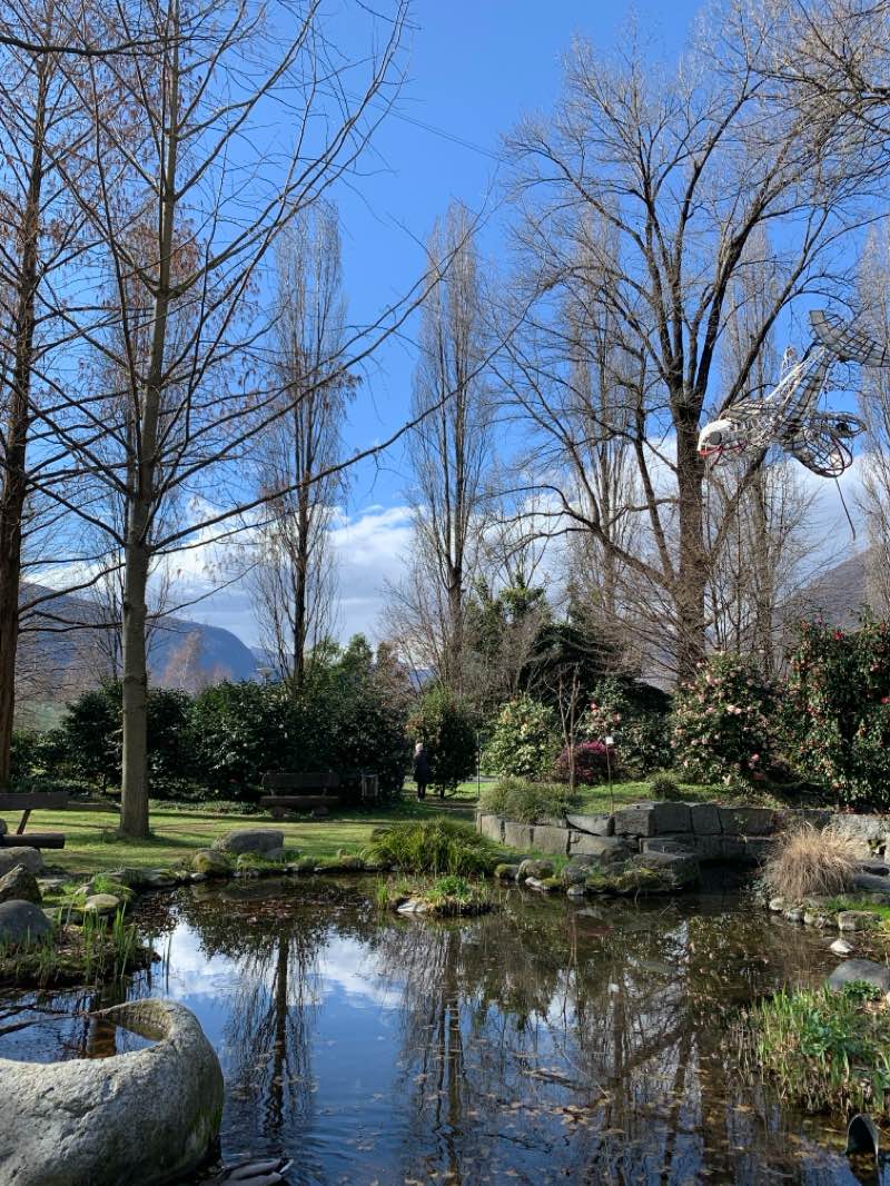 walking near me in Giardino Giovan Battista Rusca in winter