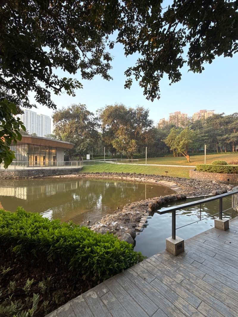 walking near me in Kalpataru Grand Central Park in autumn