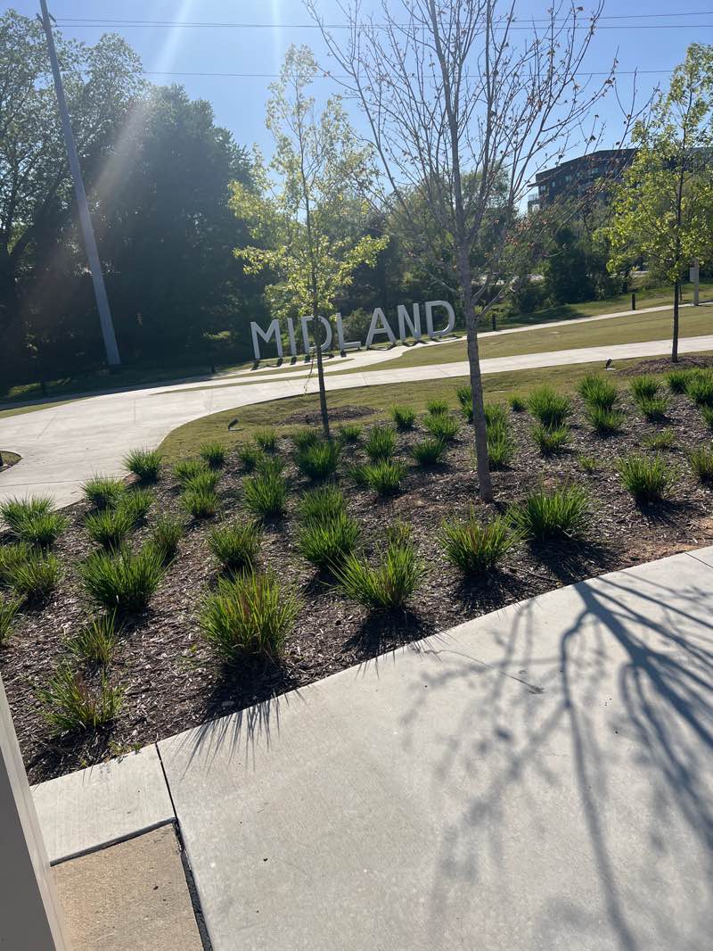 walking near me in Midland Greenway Park in spring