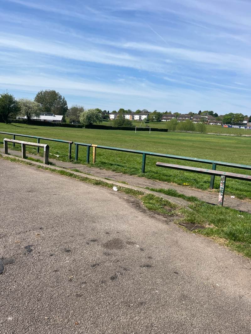 walking near me in Croyland Park Football Field in spring