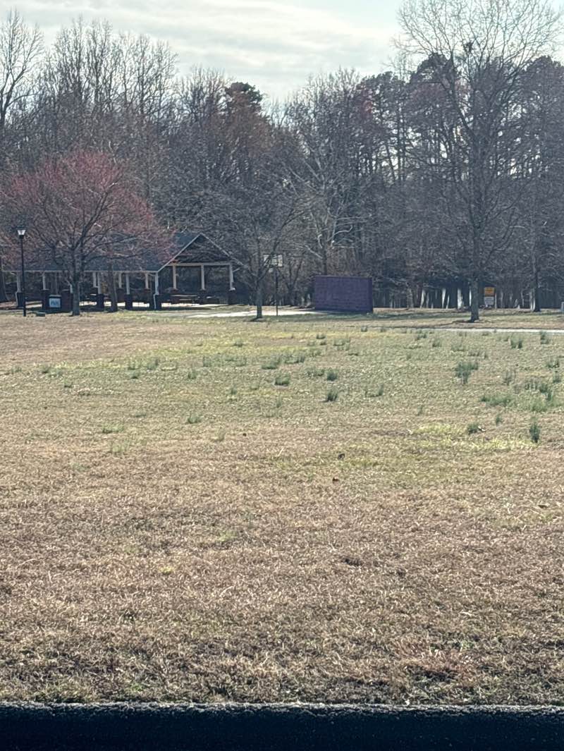 walking near me in Vision Park at Restoration Point in winter